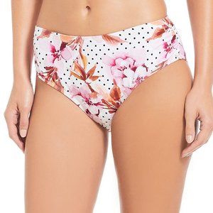 Alex Marie Women's Bikini Bottom Floral Pink Size 14